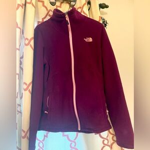 Women’s North-face Fleece size L - maroon/burgundy